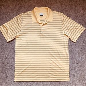 Greg Norman Collection Yellow Stripe Polo Shirt